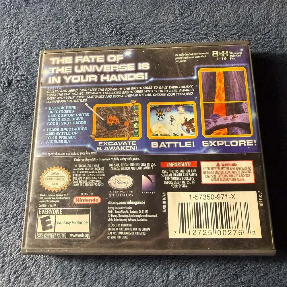 Spectrobes (Nintendo DS) Game Cartridge and Case